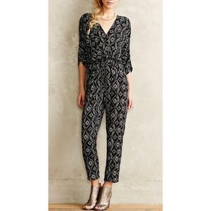 Anthropologie Elevenses Geometric Dacey Jumpsuit Romper Women's XS